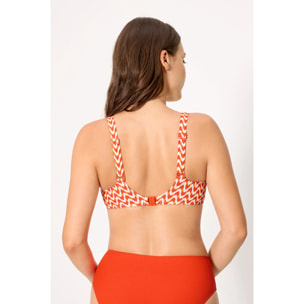 Top bikini contenitivo Arancio