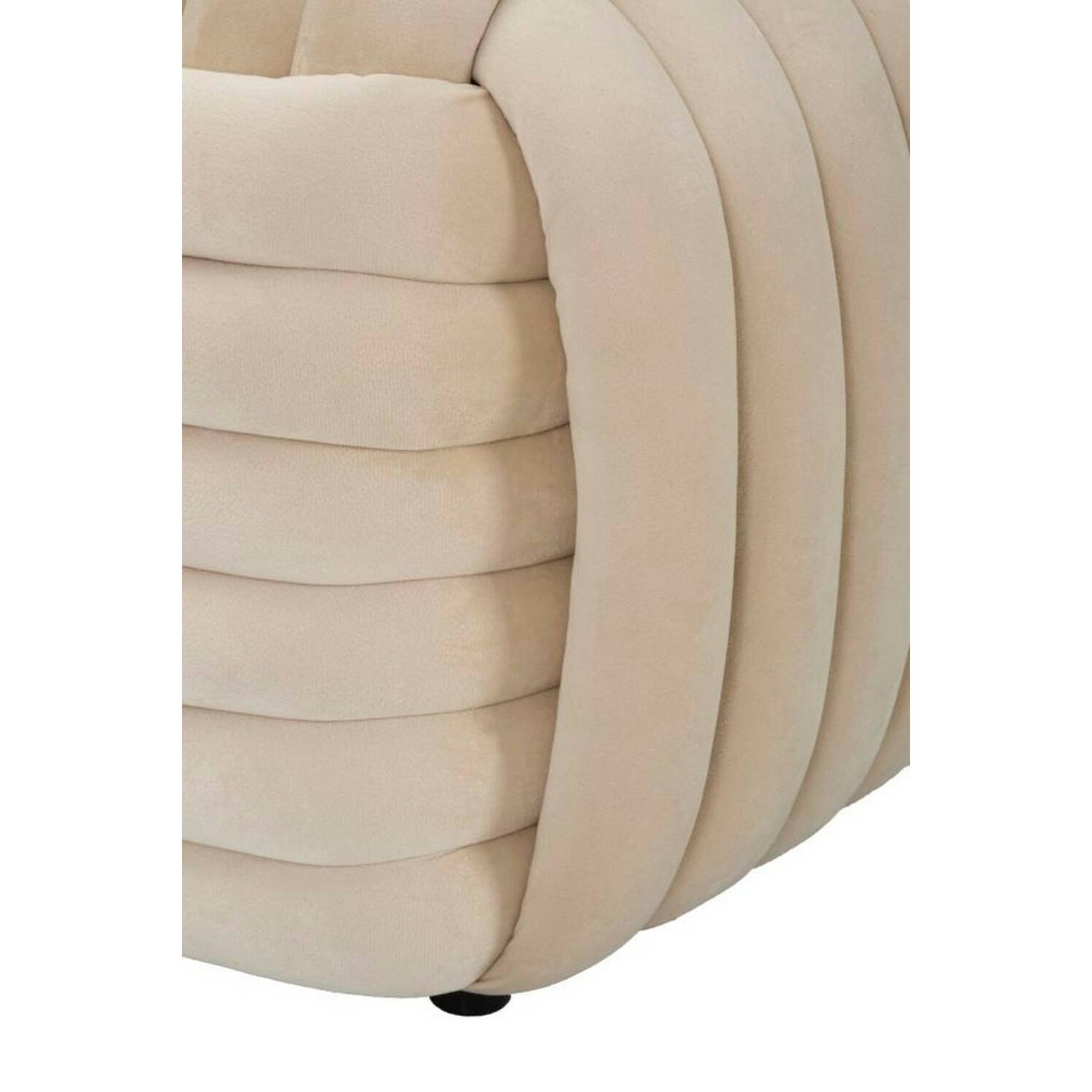 Panca Calcea, Panchina multiuso, Seduta per ospiti, Cassapanca multifunzione, 90x45 h45 cm, Crema