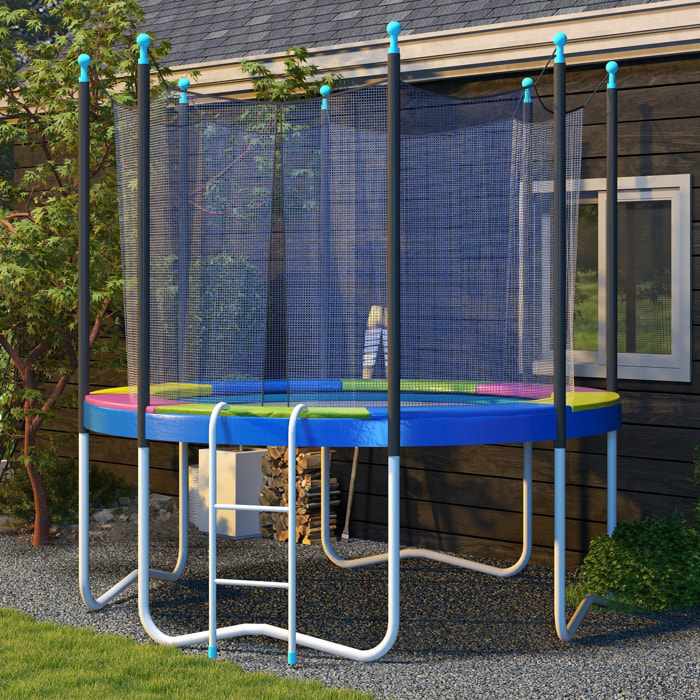Couvre-ressort trampoline dia. 244 cm PVC PE haute densité rembourrage 15 mm multicolore
