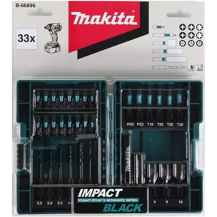 Juego de brocas y brocas (33 piezas) Impacto - MAKITA B-66896