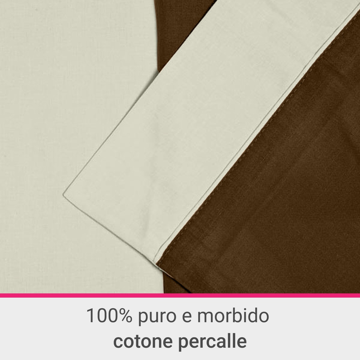 Completo letto Double-Color IPERSAN Caffe'/Panna
