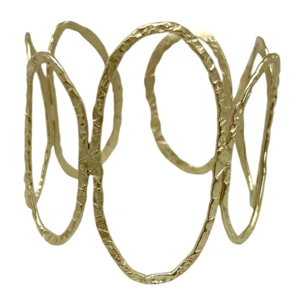 Brazalete Orion en laton dorado ajustable