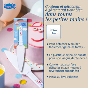 Couteau de cuisine et détacheur à gâteau pour cuisiner avec les enfants 26 cm Dr. Oetker Peppa Pig