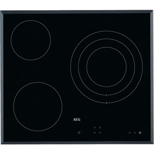AEG Placa vitrocerámica Serie 3000 Radiant de 60 cm HK623020FB