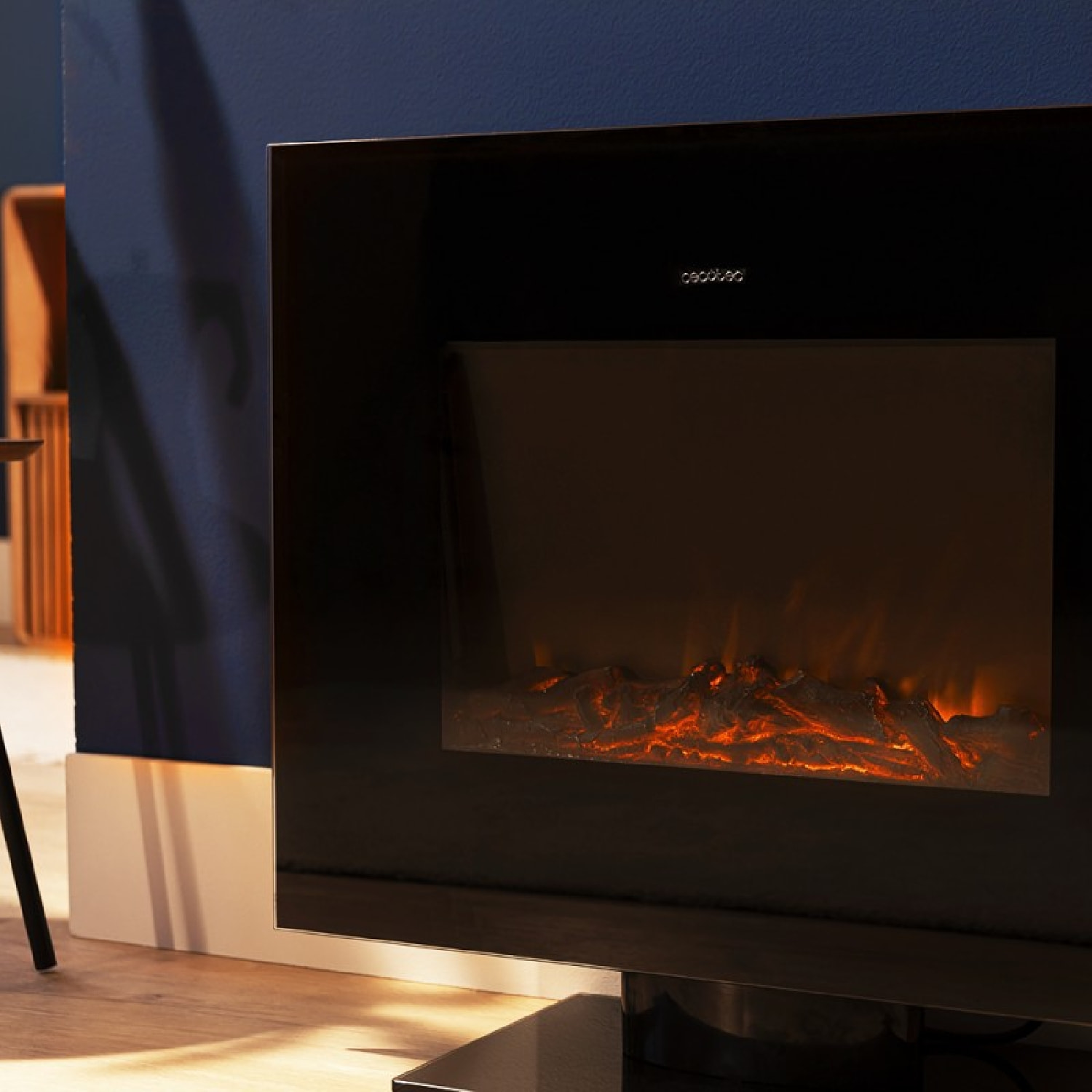 Cecotec Chimenea Eléctrica Ready Warm 2700 Design Flames Black. 2000 W Tamaño 26