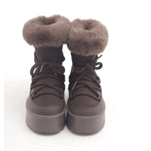 STIVALETTO MAMMUT LACCI TESTA DI MORO