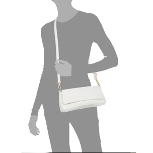 Borsa a tracolla Azzanello baguette donna. Vera pelle Dollaro.