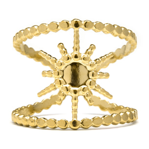 Anillo acabado en oro amarillo de 18K