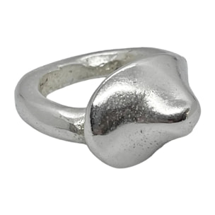 Anillo Lollipop chapado plata