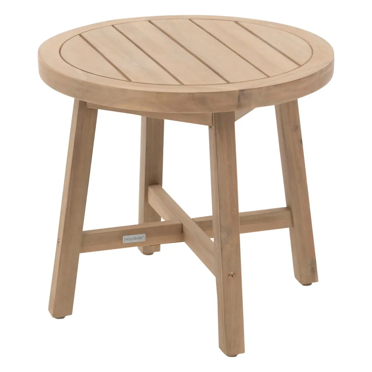 Table d appoint de jardin ronde "Papouasie" 55 x 50,8cm en acacia