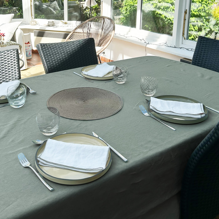 Nappe en lin lavé, AUTOUR DU LIN
