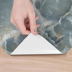 Revêtement sticker sol - MARBRE DE ROME - Rouleau adhésif Protection Anti-dérapant