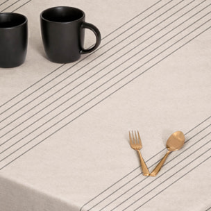 Mantel estampado antimanchas SANSA NATURAL