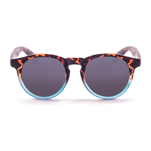 Gafas de sol PALO ALTO NEWPORT - Negro brillante con líneas blancas / Ahumada