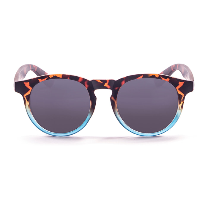 Gafas de sol PALO ALTO NEWPORT - Negro brillante con líneas blancas / Ahumada