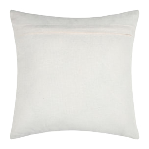 Coussin carré fleurs en coton - Rose