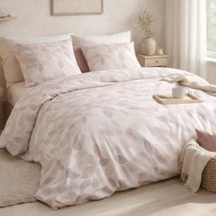 Parure housse de couette imprimé 100% coton - alix