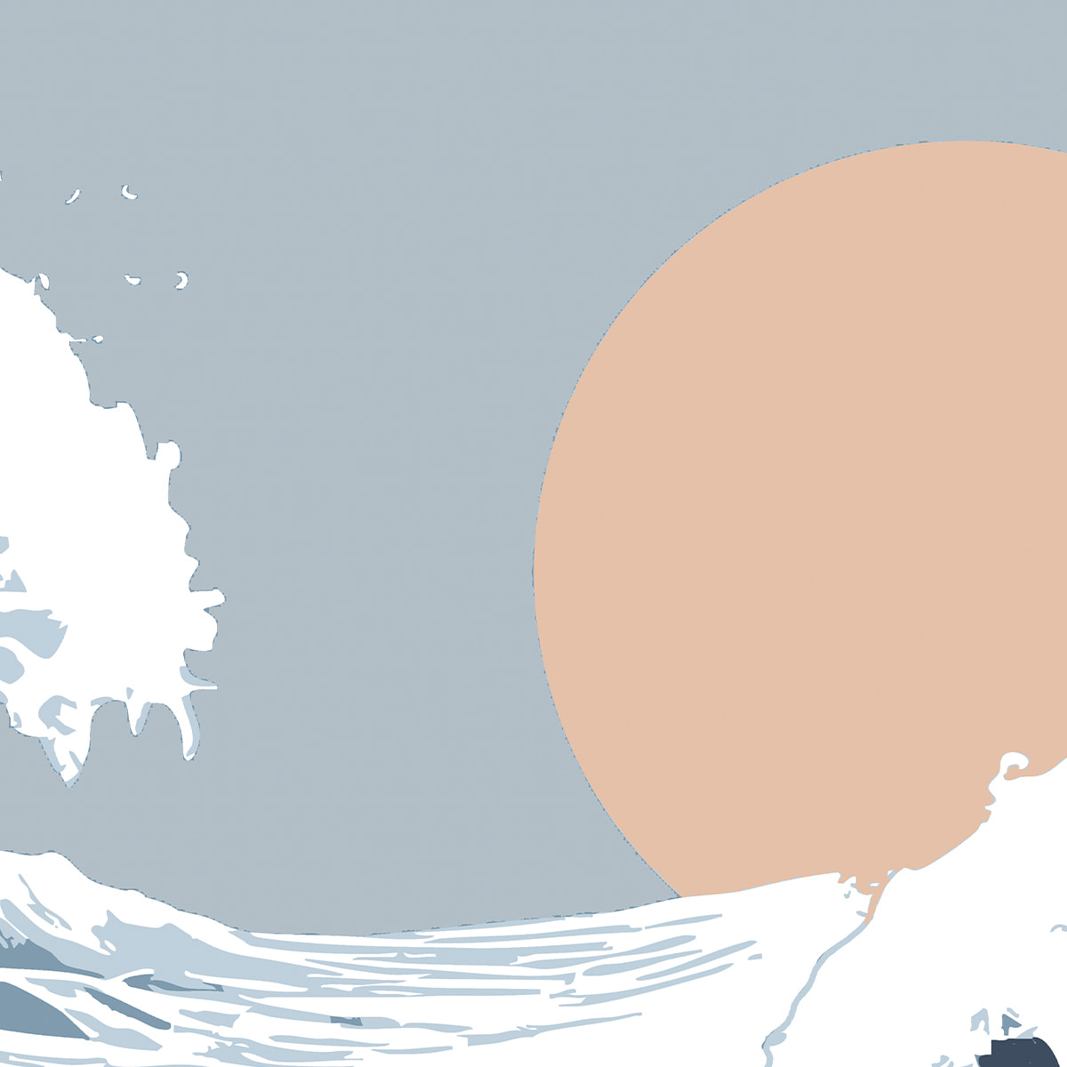 Papier peint Vague solaire Intissé