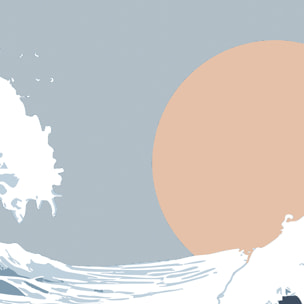 Papier peint Vague solaire Intissé