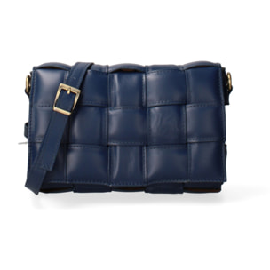 Borsa a tracolla da donna Made in Italy - Modello Artena - 100% pelle - 26.0 x 17.0 x 6.0 cm