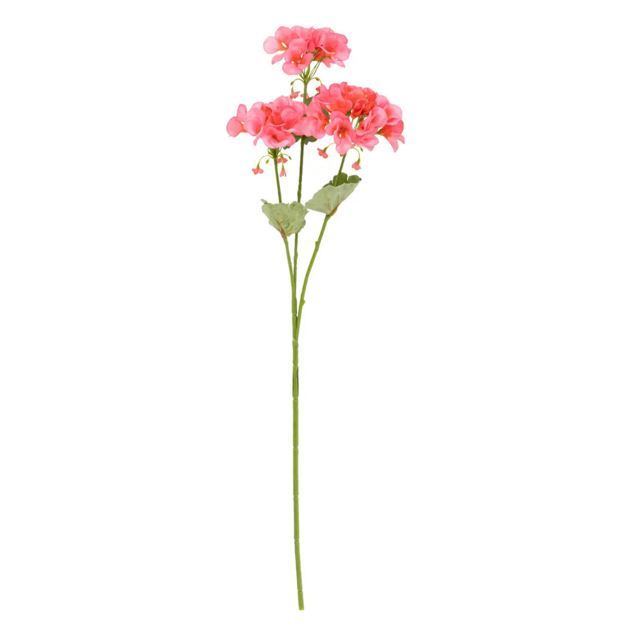 Tige artificielle de pelargonium H69cm