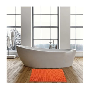 Tapis de bain Microfibre CHENILLE 60x90cm Orange MSV