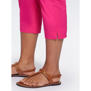 Fiorella Rubino - Pantalón Capri de tejido elástico - Fuchsia