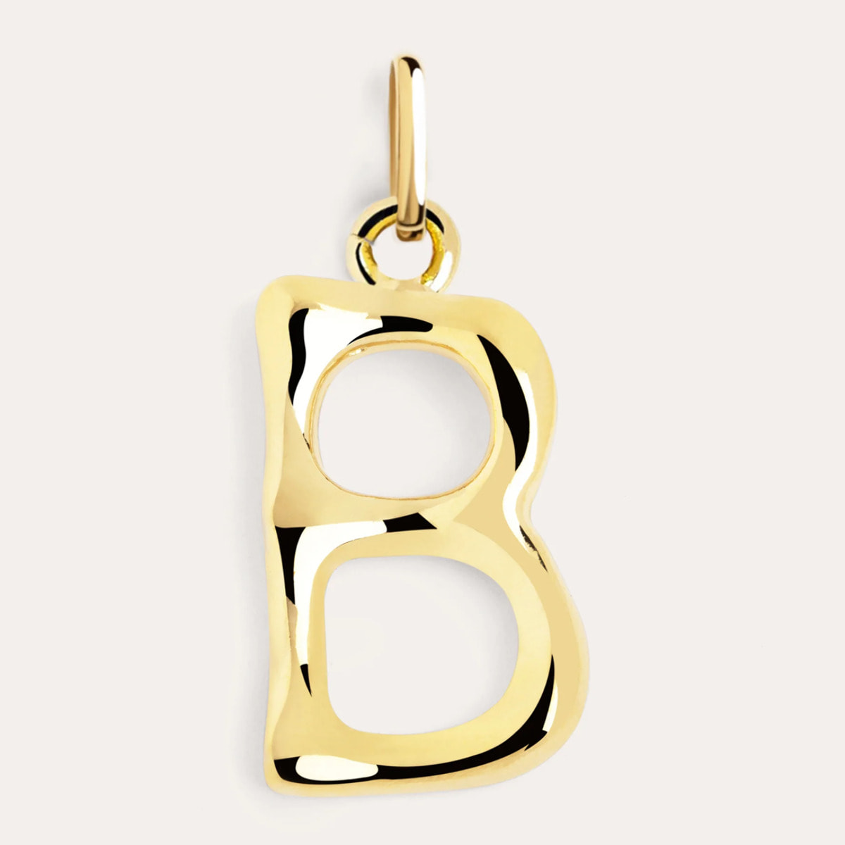 Charm Letter XL Baño Oro