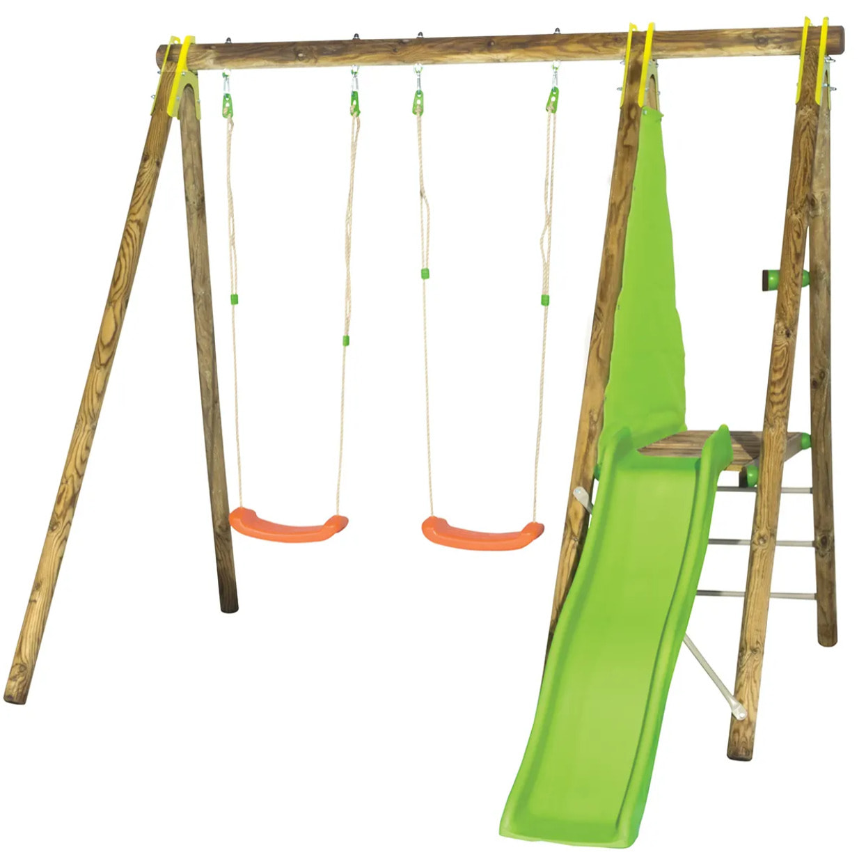 Balançoire en bois 2,30 m Topwood DANI - 4 enfants