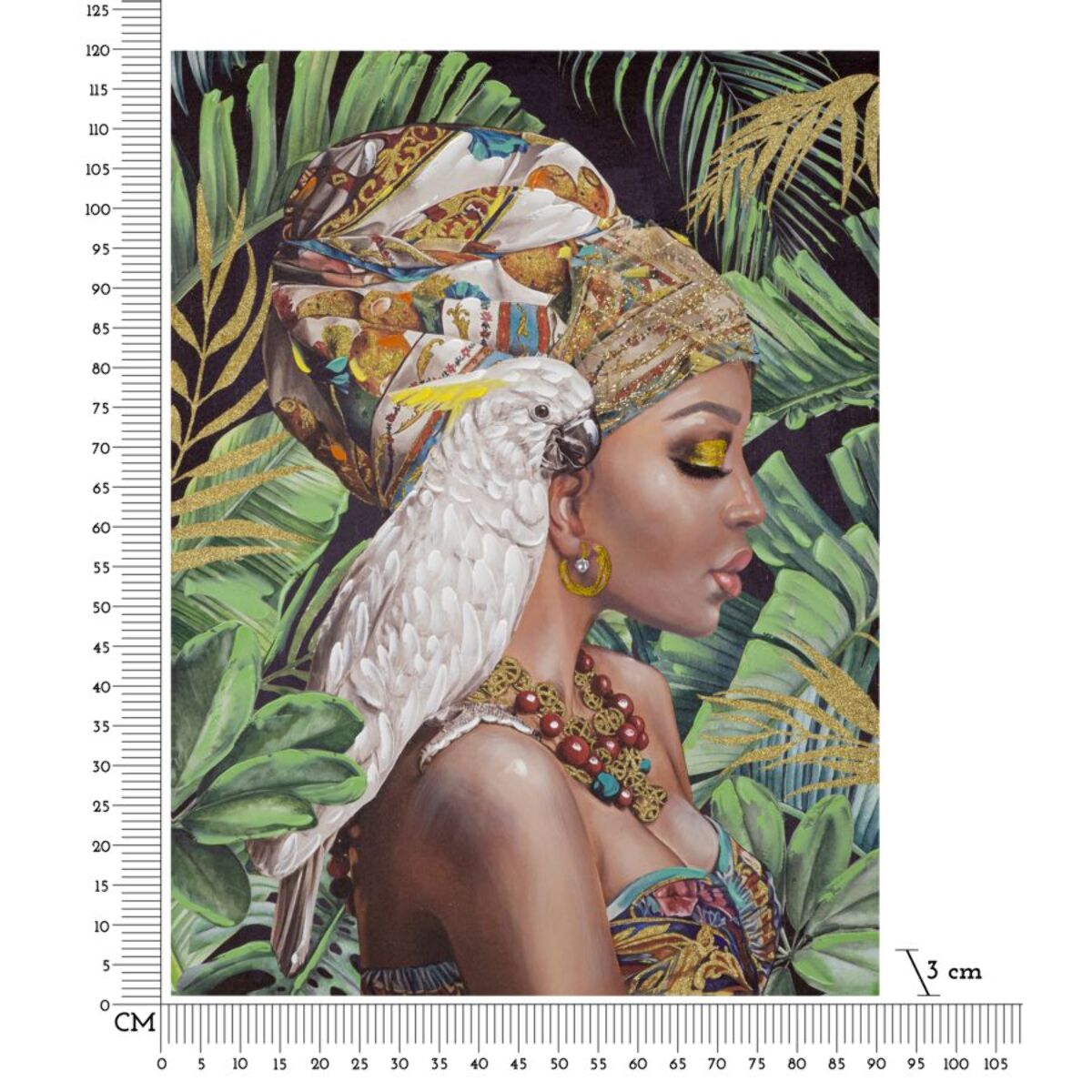 DIPINTO SU TELA KLOE VERTICALE CM 90X3X120