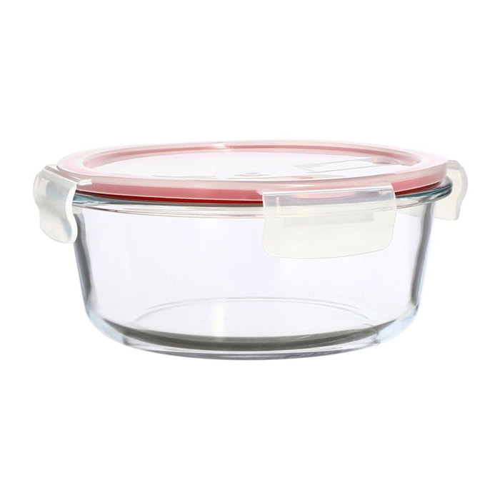 Boîte hermétique ronde 930ml en verre CLEMENTINE