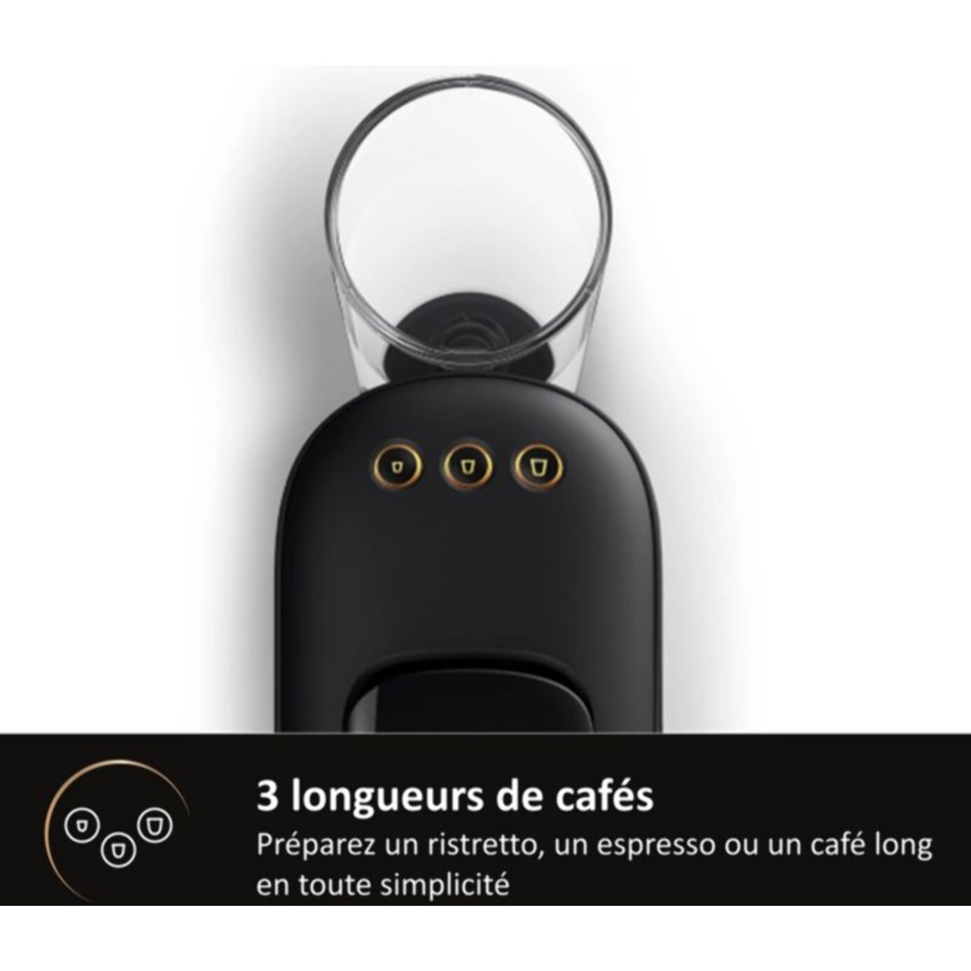 Cafetière à dosette PHILIPS LM9012/65 sublime noir