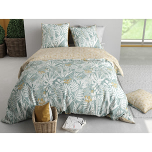 Parure Housse De Couette 3pcs 100% Coton 57 Fils FEROE