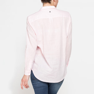 CAMICIA MODELLO SERAFINO IN TESSUTO LINO COTONE