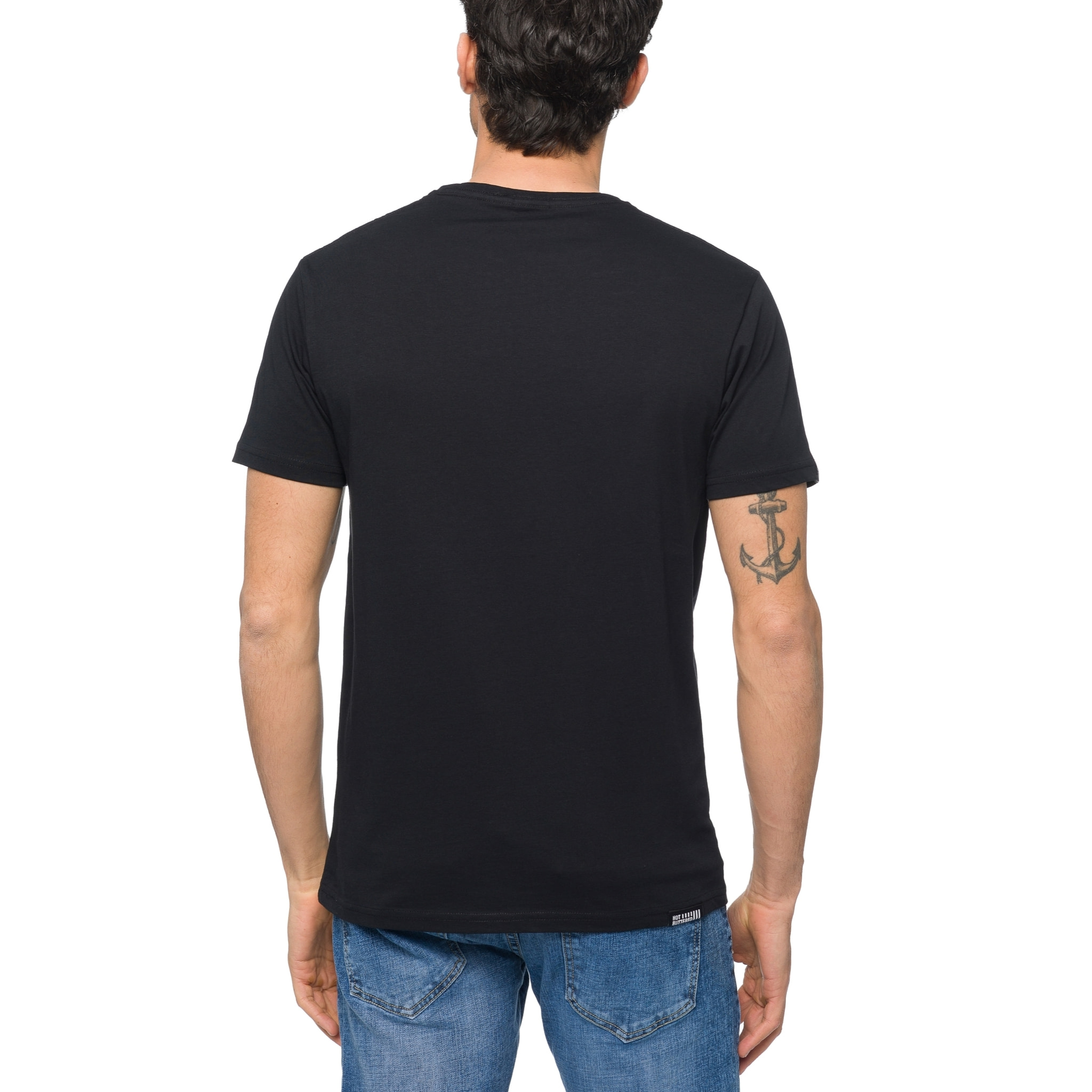 T-shirt in cotone 150 gr Hot Buttered Barrell Colore Nero