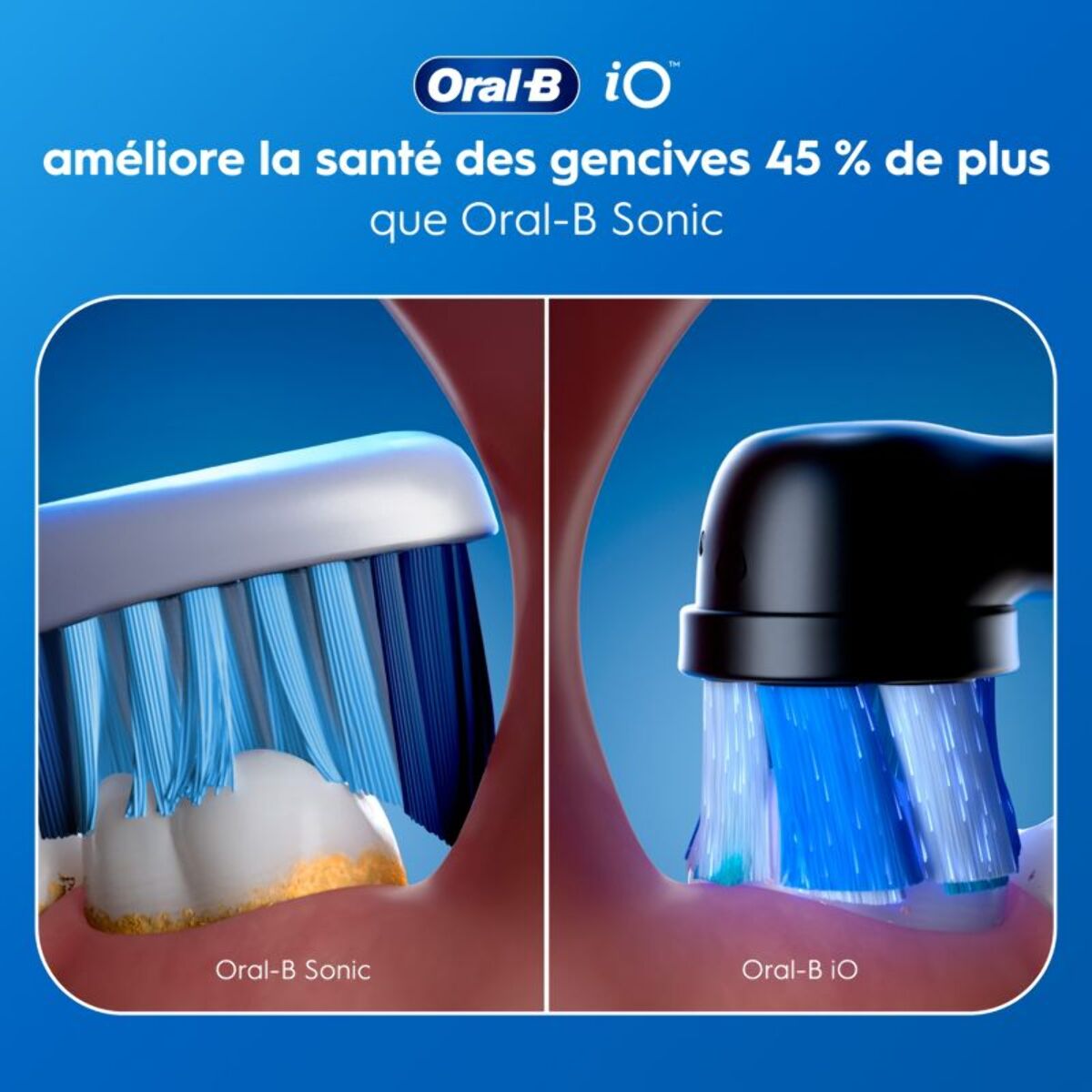 Brosse à dents électrique ORAL-B iO2 Duo Noir et Rose