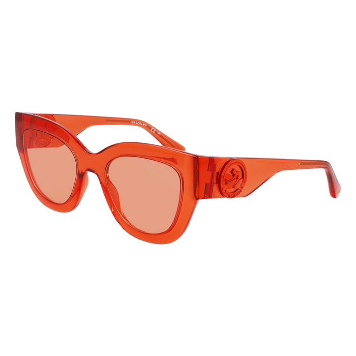 Longchamp - lunettes de soleil - orange - Couleur des verres : orange - indice solaire : cat. 3