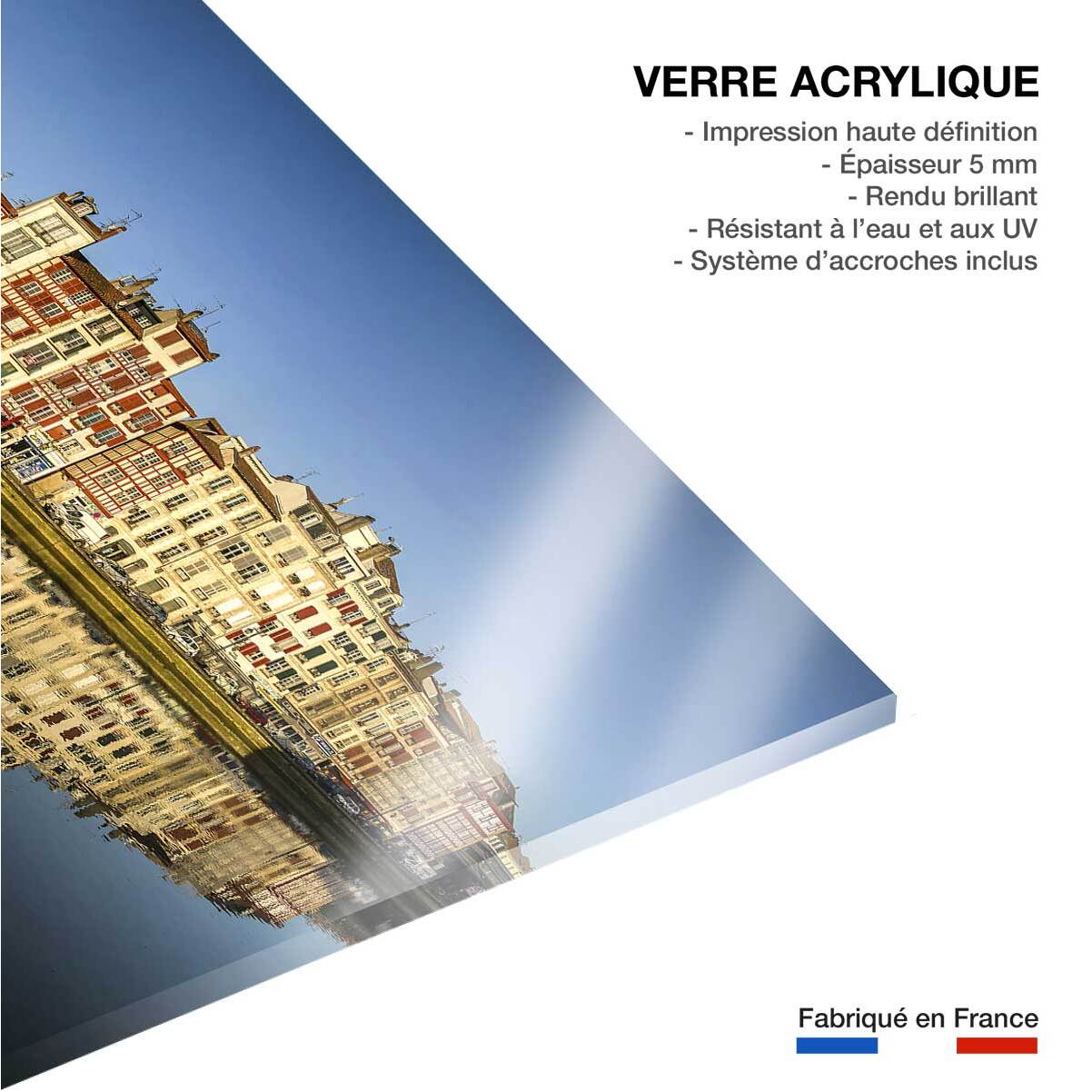 Tableau Tableau photo vue sur bayonne Tableau plexiglas