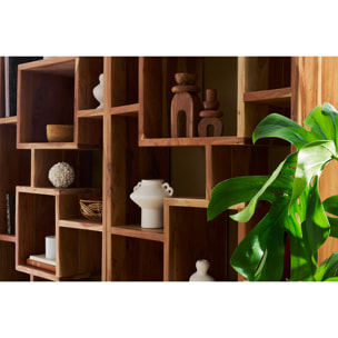 Bibliothèque ouverte design en bois massif L80 cm CHAPMAN