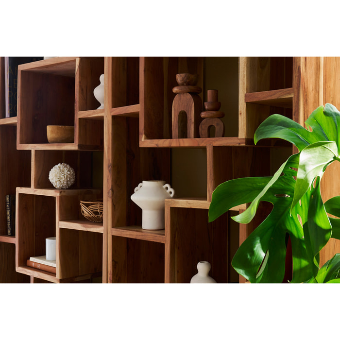 Bibliothèque ouverte design en bois massif L80 cm CHAPMAN