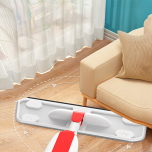 Mopa con pulverizador, depósito de líquido y cabezal giratorio 360º.