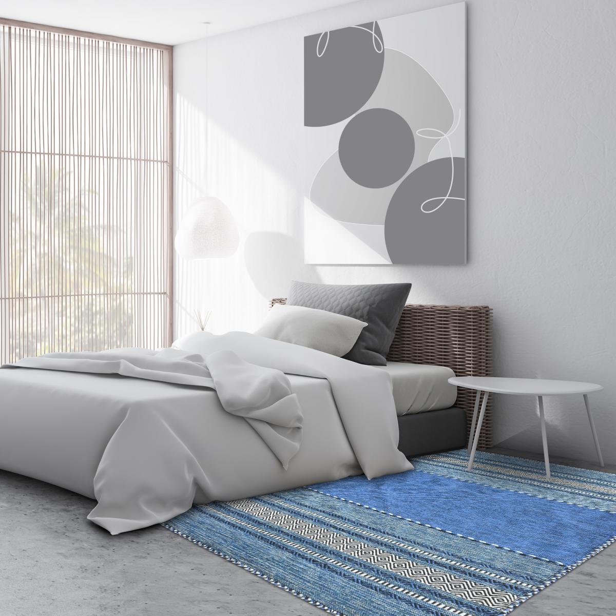 Tapis Buvo tissé à la main en Coton