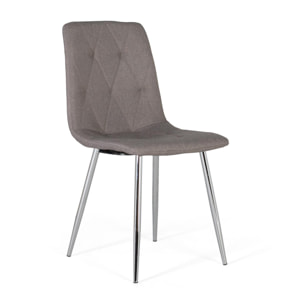 Silla de Tela 57 Cm Estilo Contemporáneo