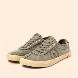 Zapatos N5953 WASHED COTTON KAKI/TEKO color Kaki