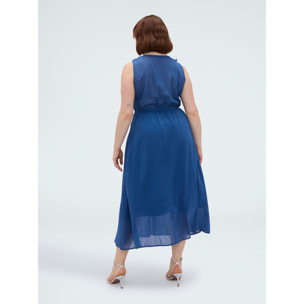 Fiorella Rubino - Vestido Free con volantes - Azul