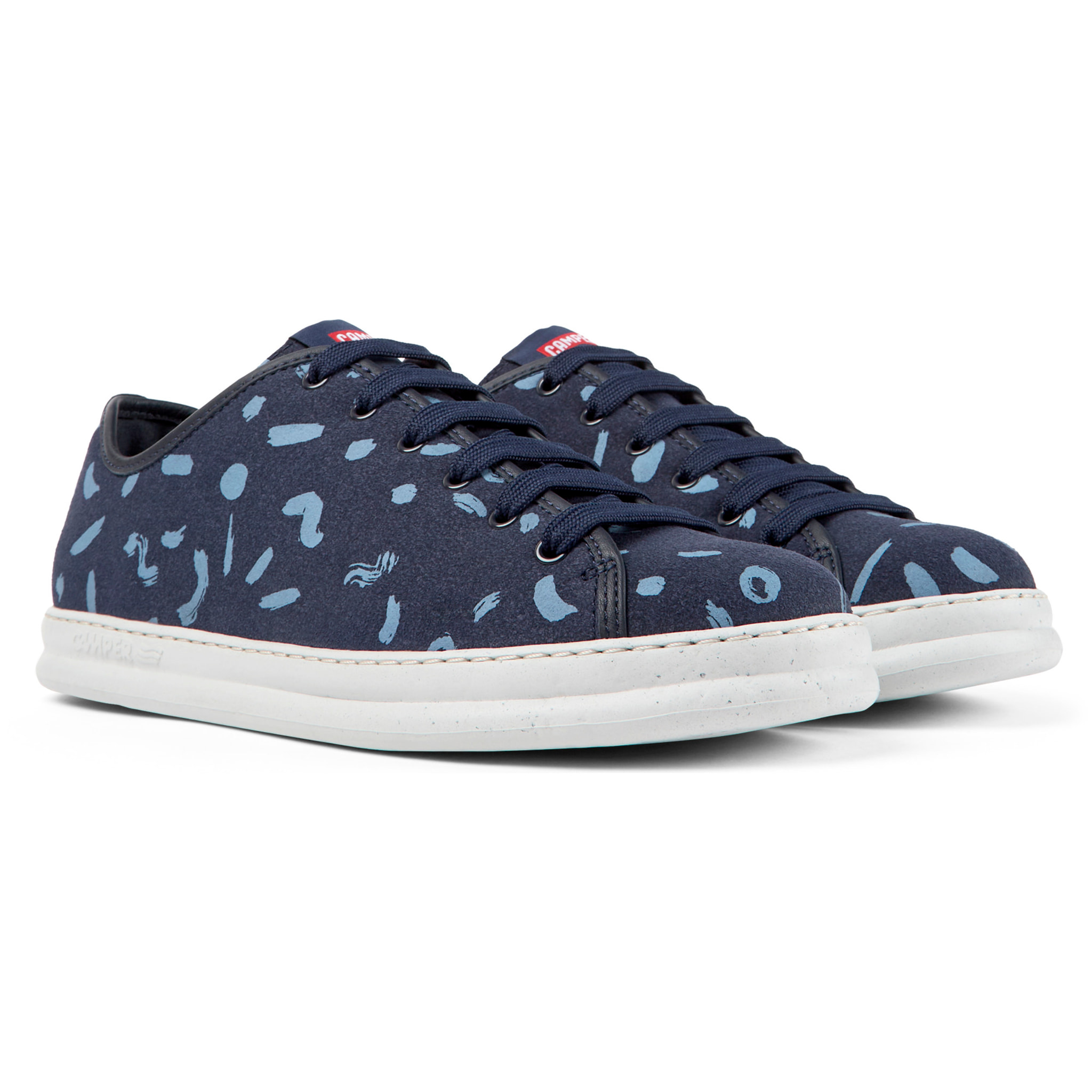 Sneakers - CAMPER Runner Four - Blu - Pelle nabuk