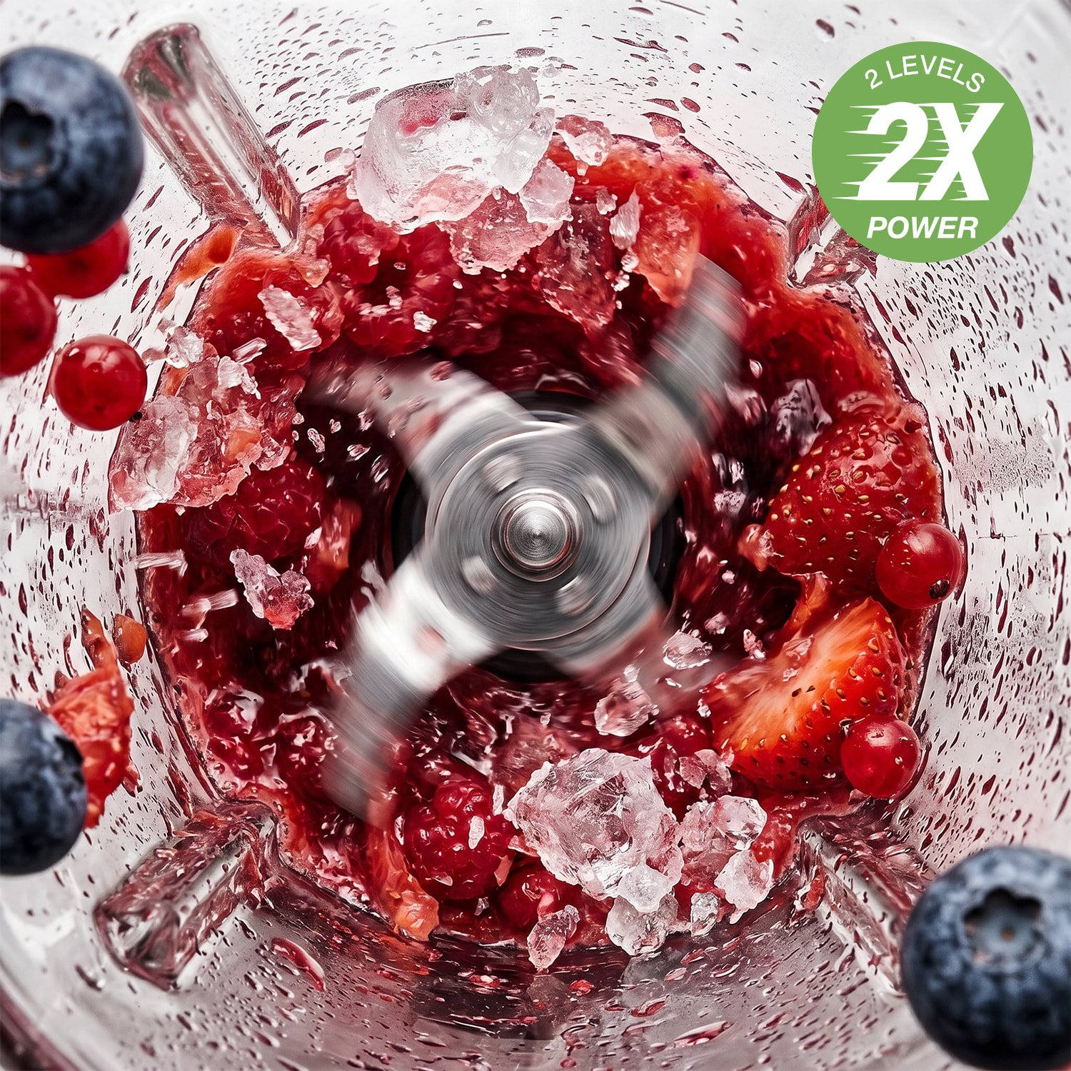H.Koenig Batidora de Vaso MXK36 1,5L 550W, Licuadora Potente con Función Pica Hielo, Jarra de Cristal Graduada, 2 Velocidades + Pulse, gris antracite