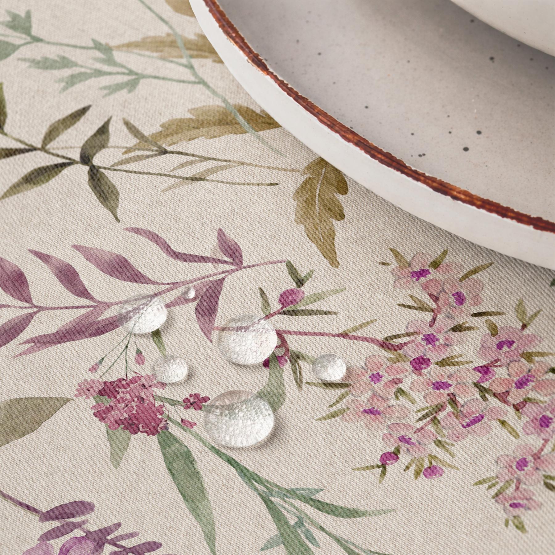 Nappe imprimée anti-taches MARIELA MALVA