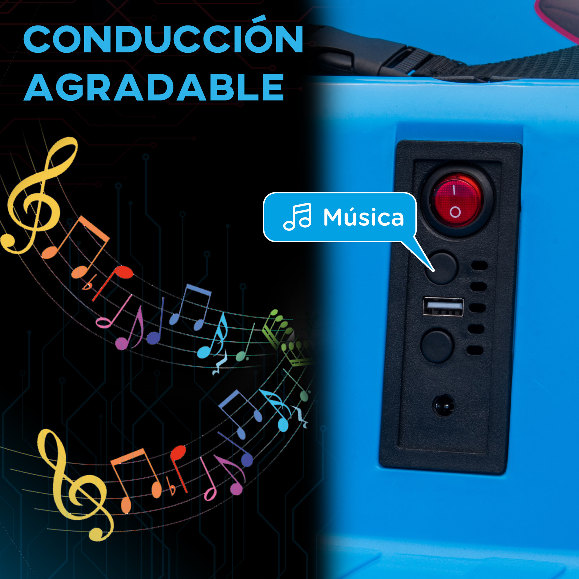 Coche de Parachoques Eléctrico para Niños Coche de Choque con Licencia de Angry Birds Batería 12 V Mando a Distancia Joystick Rotación de 360° Coche Eléctrico con Luces LED Música Azul