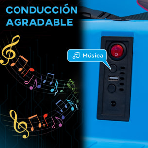 Coche de Parachoques Eléctrico para Niños Coche de Choque con Licencia de Angry Birds Batería 12 V Mando a Distancia Joystick Rotación de 360° Coche Eléctrico con Luces LED Música Azul